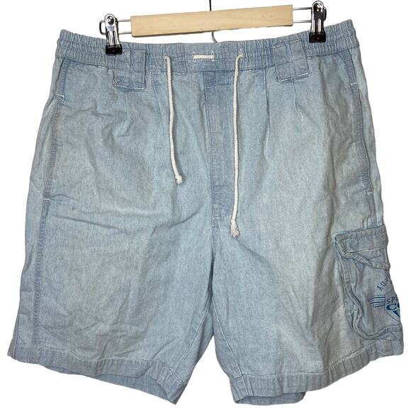 Vintage Gitano Stretch Waist Cargo Shorts - Men's Size L - Picture 1 of 4